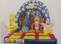 Nafukovací skluzavka Spongebob - Půjčovna Skákací hrady SUZI